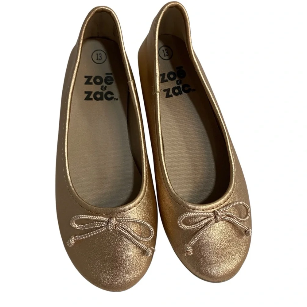 ZOE & ZAC Shoes Ballet Flats Size 13 Rose Gold Padded Footbed